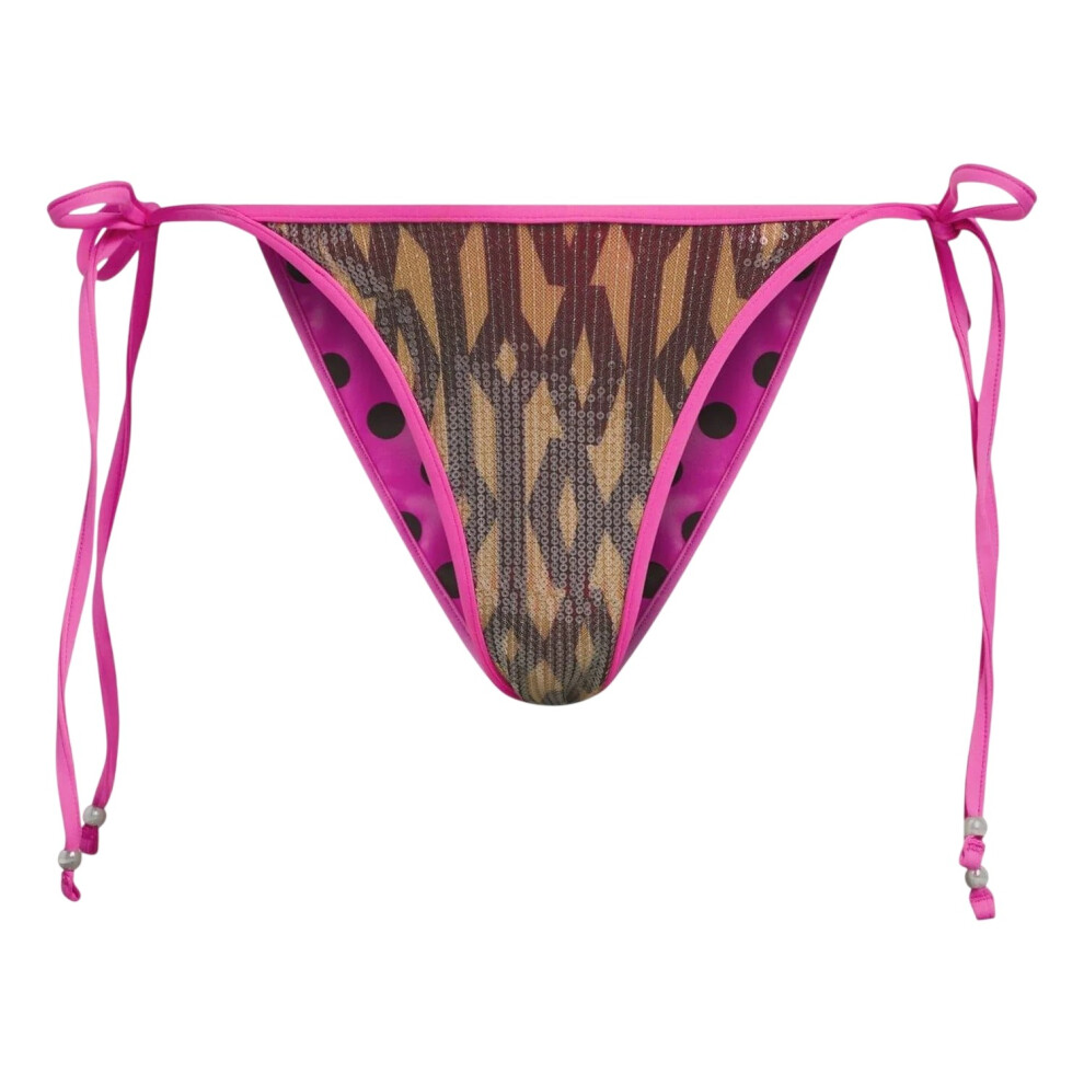 Adidas (16 Uk, Brown/Pink) Womens/Ladies Ivy Park Monogram Bikini Bottoms