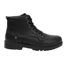 (7 UK, Black) Nicholas Deakins Mens Synthetic Leather Ankle Boots