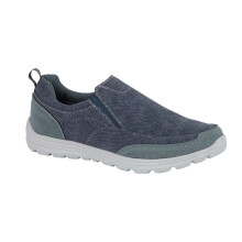 (8 UK, Navy) Dek Mens Memory Foam Slip On Shoes