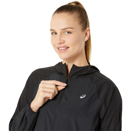 Asics (16 UK, Black) Asics Womens/Ladies Packable Athletic Jacket 2
