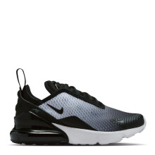 (11 UK Child, Black/White/Grey) Nike Childrens/Kids Air Max 270 Trainers