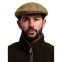 JACK PYKE Wool Blend Flat Cap Tweed 57cm