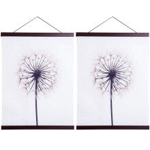 A1 Magnetic Poster Hanger Frame,Light Wood Frame Hanger for Photo Picutre Canvas Artwork Art Large Size Wall Map Print Wall Hanging (61cm/24, Walnut