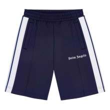 (8 Years, Navy Blue/White) Palm Angels Childrens/Kids Woven Classic Logo Track Shorts