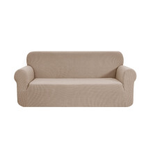 SAMSTEX Stylish Sofa Covers 4 Seater High Stretch 4 Seater Sofa Cover 1-Piece Sofa Slipcovers Thick Soft Sofa Protector Machine Washable Non-Slip