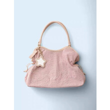 (Pink) BadBlue, a Korean brand known for its niche, forest-inspired leopard print dot pattern, business-ready bag with a trendy, sweet-