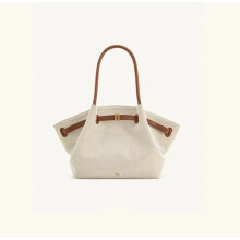 (Canvas Brown, China Mainland) JW PEI 2026 Fashion Large Capacity Dumpling Bag Hana Large Tote Women's Shoulder Bag Tote Bag
