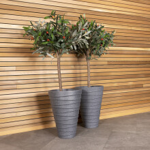 Charles Bentley Trojan Round Planters Set of 2, H46 x L33 x W33cm