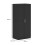 Double Panel Door Wardrobe, with Shelves - Black 5