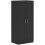 Double Panel Door Wardrobe, with Shelves - Black 1