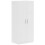 Double Paneled Door Wardrobe, with Shelves - White 1