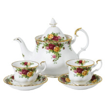 OLD COUNTRY ROSE 5 PC TEA SET FOR TWO ROYAL ALBERT