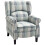 160 Reclining Armchair, with Footrest - Grey 1