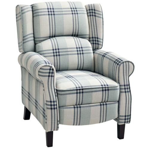 160 Reclining Armchair, with Footrest - Grey