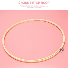 6 StüCk 16 Zoll Stick Rahmen Kreuz Stich Creolen Ring für Kunst Handwerk Handliches NäHen, Hochzeits Kranz Dekor und Traum Fang