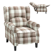 160 Reclining Armchair, with Footrest - Brown