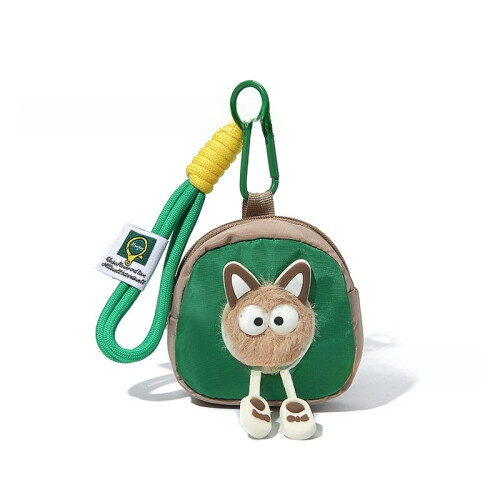 Soft Plush Cat Keyring Bag With Polyester Material For Daily Carry And Accessories