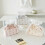 (Beige)Retro Stripe Cloth Tissue Holder With Drawstring For Restaurant Or Use Kitchen 3