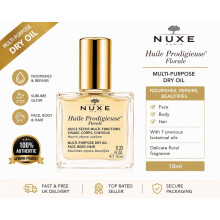 NUXE Huile Prodigieuse Multi-Purpose Dry Oil Face Body Hair 10ml Travel Size