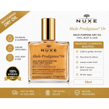 NUXE Huile Prodigieuse Or Shimmer Dry Oil Face Body Hair 50ml Multi-Purpose