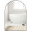 50 x 70cm Arched Home Mirror - Black 1