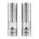 Cooks Professional (Silver) Cooks Professional Rechargeable Salt and Pepper Mill Set with Bamboo Base 12