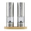Cooks Professional (Silver) Cooks Professional Rechargeable Salt and Pepper Mill Set with Bamboo Base 11