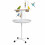 PawHut Comedero para Pájaro Blanco 60 x 60 x 138 cm 1