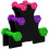 Juego de Mancuerna Multicolor 31 x 9 x 28 cm 1