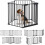 PawHut Barrera de Seguridad Negro 300 x 74.5 cm 1