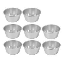 8 Pieces Individual Molds Pudding Molds Cups Chocolate Molten Pans Non-Stick Cupcake Cake Cookie Pudding Mold