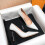 (White,38)Womens Solid Color High Heeled Shoes With Scale Pattern And Pointed Head Design 5