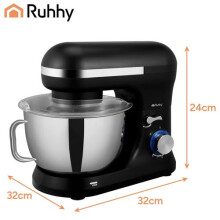 Robot culinaire planétaire, 1000 W, bol de 4,5 L, noir
