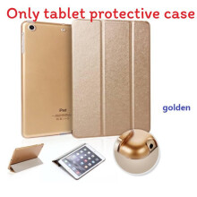 (Golden iPad5/Air)Fantástica Funda Inteligente Magnética Delgada con Soporte para iPad 2 3 4 5 Air 2 Mini