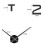 DIY 3D Wall Clock, Black, 60-130 cm, Silent, Loft Style 1