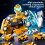 (Yellow)Magnetic Transforming Toy Robot With Assembly For Kids Development Coordination 7