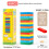 (StyleQ)Multicolor Wooden Stacking Blocks With Cognitive Development Features Kids For 4