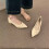 (Black,35)Small Pointed Toe Shoes With Solid Color And Pleated Design For Spring Outings 6