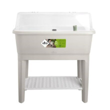 Hochbeet - NOA - Kunststoff - Grau - 79x39xH94cm - Anbau und Ernte - 100% recycelt - ELHO