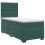 VidaXL vidaXL Boxspringbett mit Matratze Dunkelgrün 90 x 200 cm Samt 2