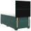 VidaXL vidaXL Boxspringbett mit Matratze Dunkelgrün 90 x 200 cm Samt 8