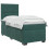 VidaXL vidaXL Boxspringbett mit Matratze Dunkelgrün 90 x 200 cm Samt 3