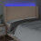 VidaXL vidaXL LED Kopfteil Creme 183x16x118/128 cm Stoff 4