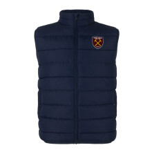West Ham United FC Gift Boys Padded Body Warmer Gilet Navy 12-13 Years