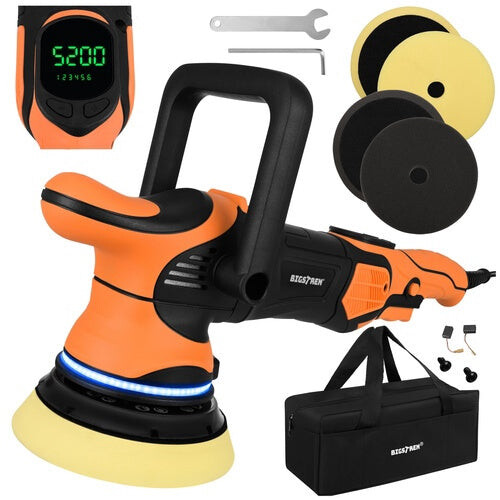 1000W Dual Action Car Polisher, 125mm, LED Display 1