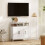 Homcom HOMCOM Industrial Kitchen Sideboard with Open Shelf & 2 Cabinets, White 8