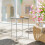 Outsunny Outsunny 46cm Round Garden Table Side Table with Removable Tray, White 2