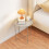 Outsunny Outsunny 46cm Round Garden Table Side Table with Removable Tray, White 9