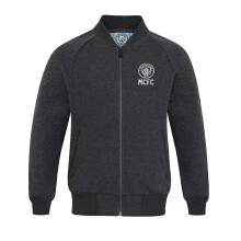 Manchester City FC Official Boys Retro Varsity Baseball Jacket 2-3 Years