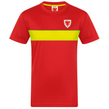 Wales Cymru FAW Official Football Gift Mens Poly T-Shirt Red 3XL